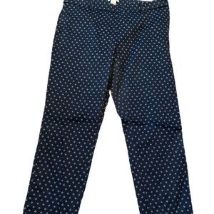 Printed work pants.